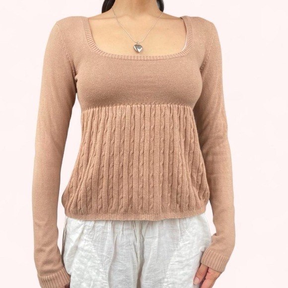 Sweaters - Vintage Y2K Hollister Baby Doll 2010s Sweater Top